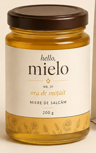ora de moțăit — borcan de miere (concept de ambalaj)
